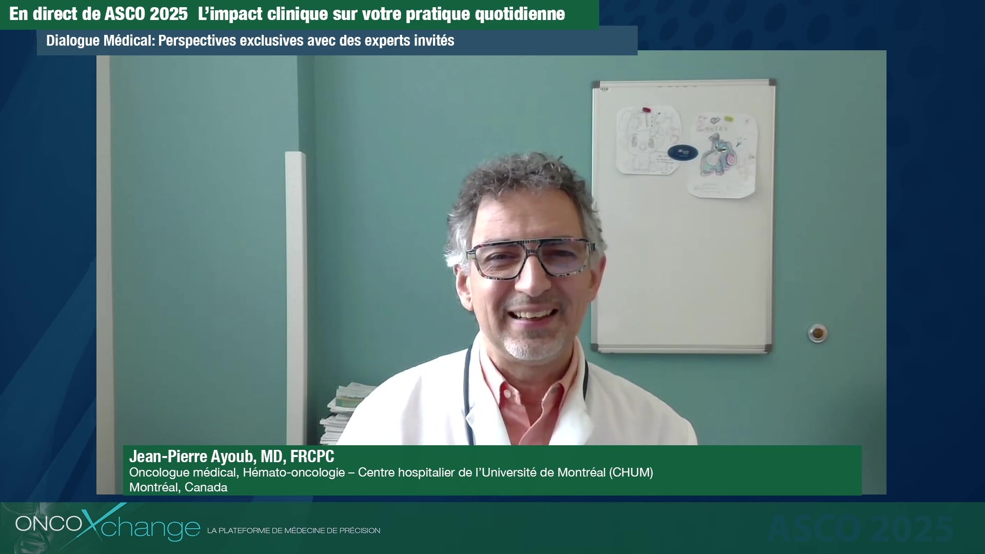 ASCO 2025 – Les 3 points clés du Dr Ayoub