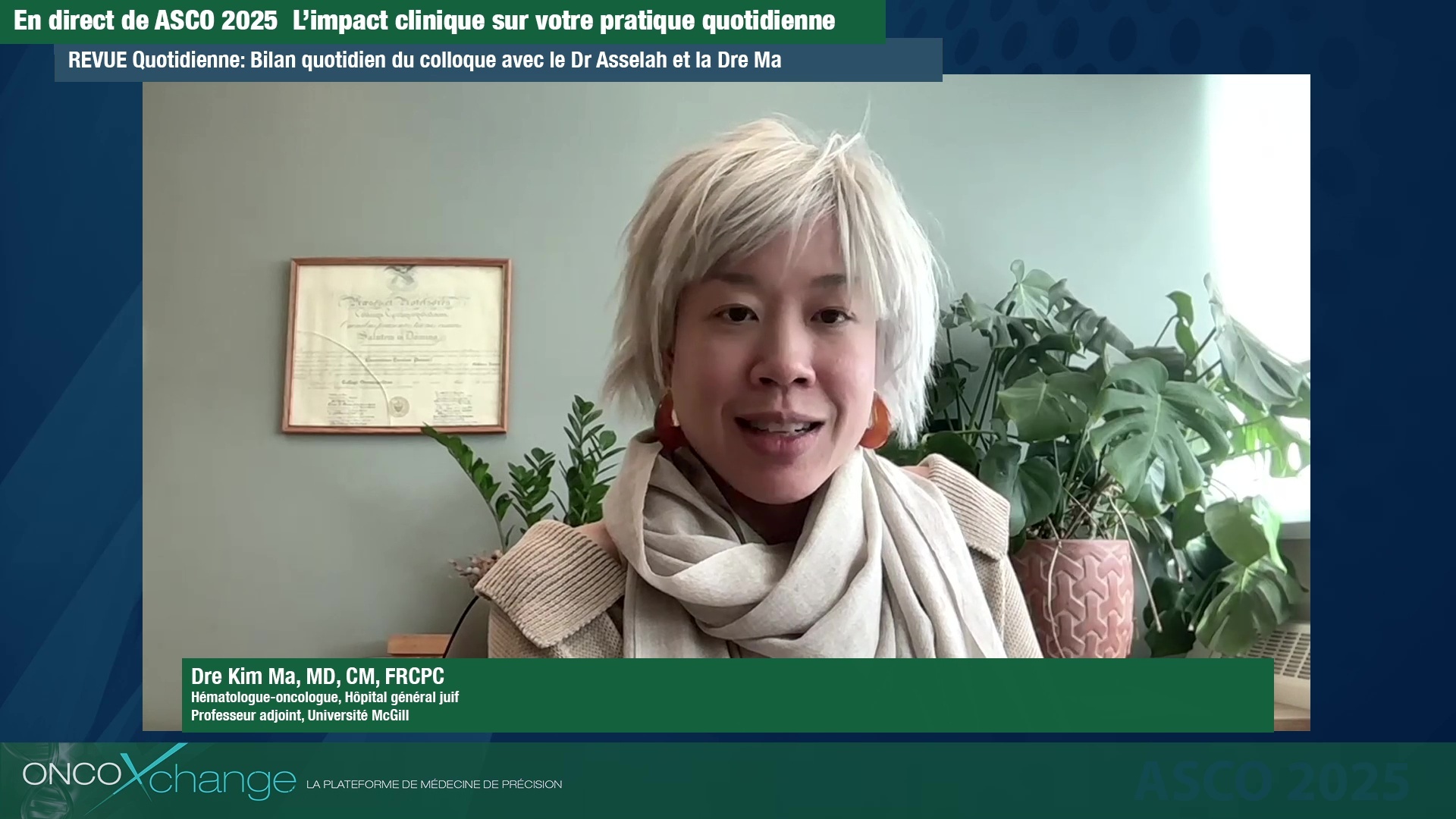 ASCO 2025 – Derniers temps forts sur le cancer du sein avec Dr Kim Ma