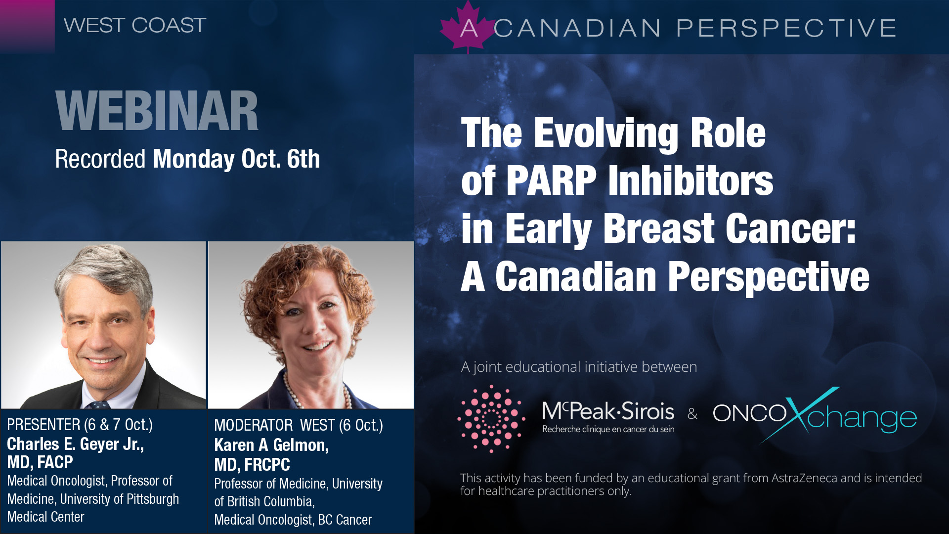 The Evolving Role of PARP Inhibitors in Early Breast Cancer: A Canadian Perspective (west coast)