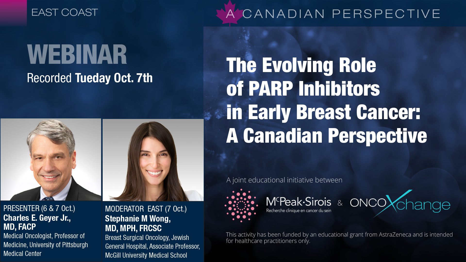 The Evolving Role of PARP Inhibitors in Early Breast Cancer: A Canadian Perspective (east coast)