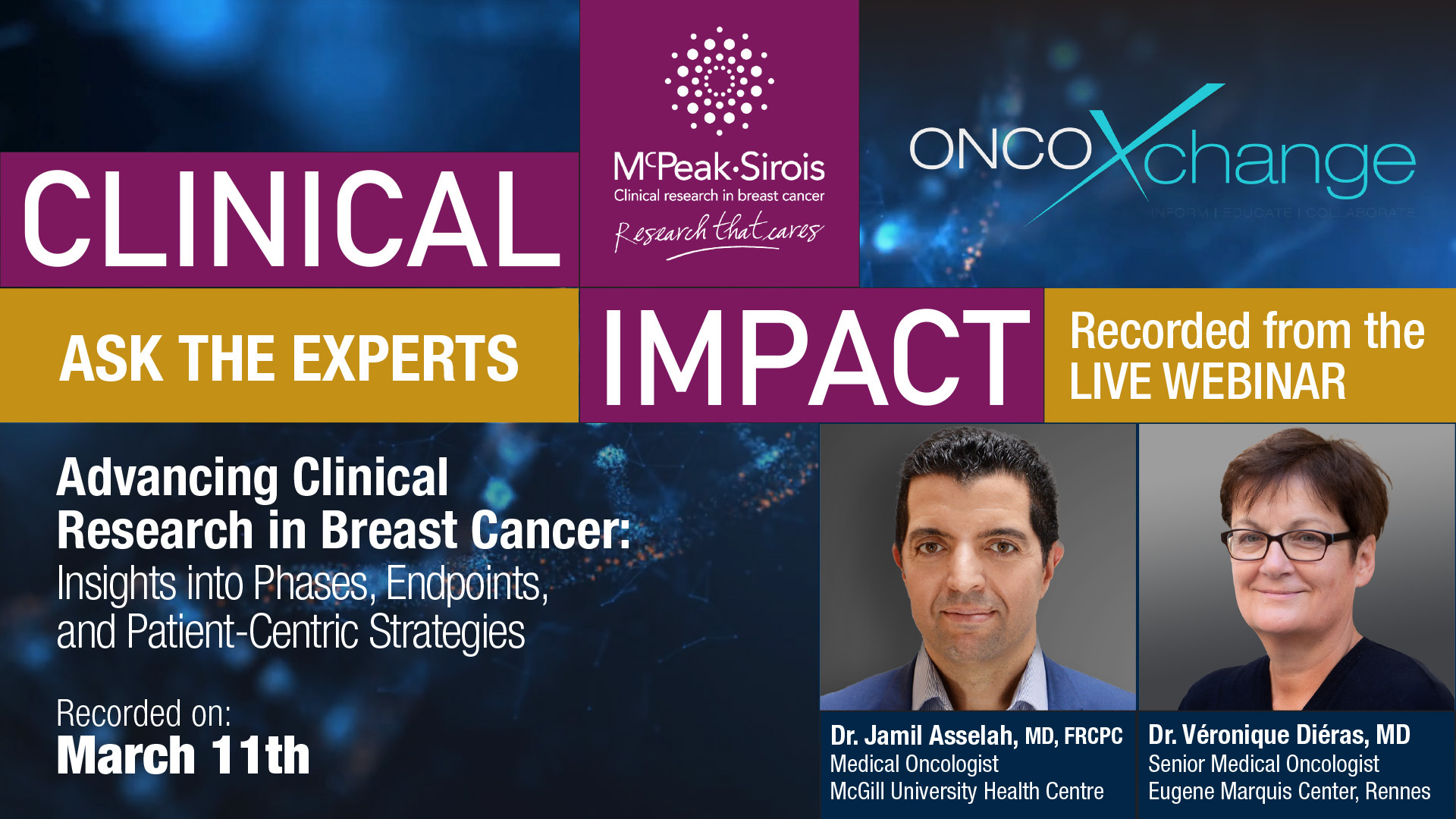 CLINICAL IMPACT - Ask the experts: Advancing Clinical  Research in Breast Cancer