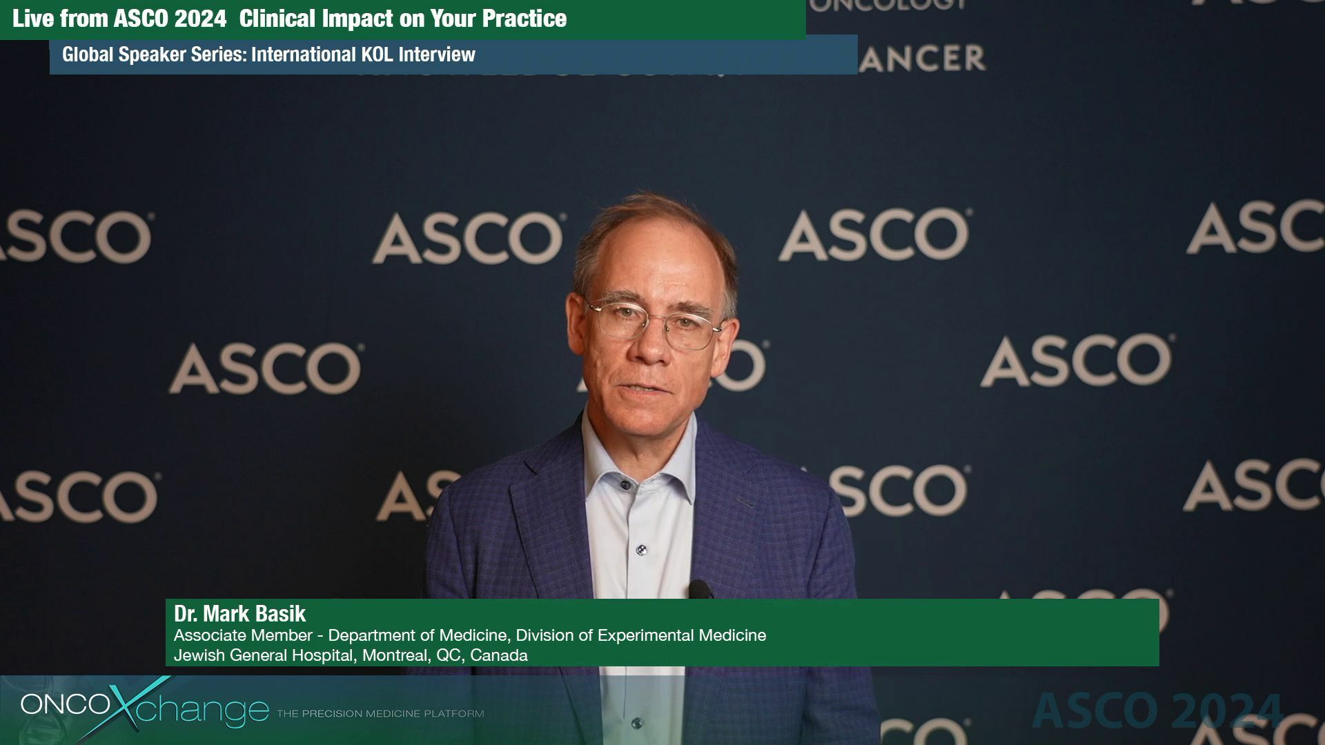 ASCO 2024 - Dr. Mark Basik Highlights TRICIA Study Results in Triple Negative Breast Cancer