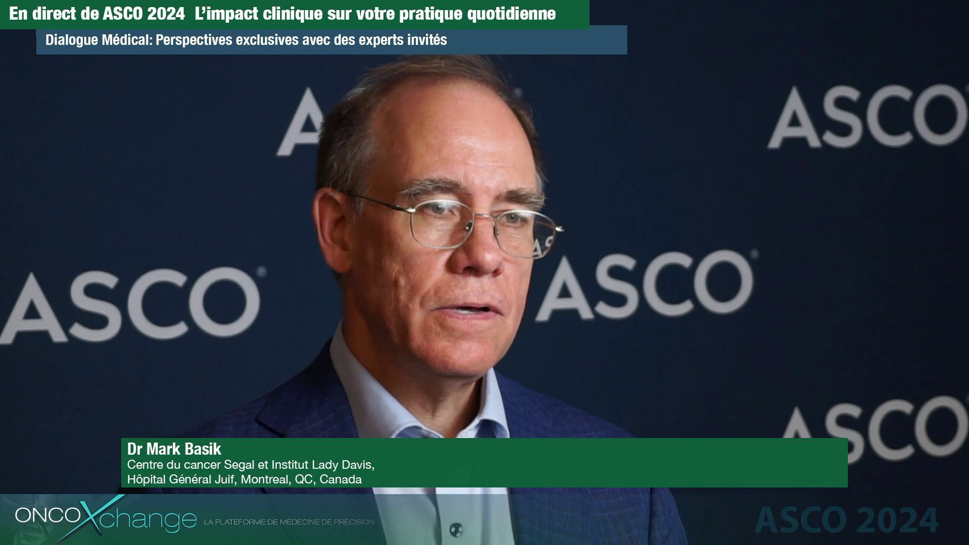 ASCO 2024 - Dr Mark Basik met de l'avant les résultats de l'étude TRICIA sur le cancer du sein triple négatif